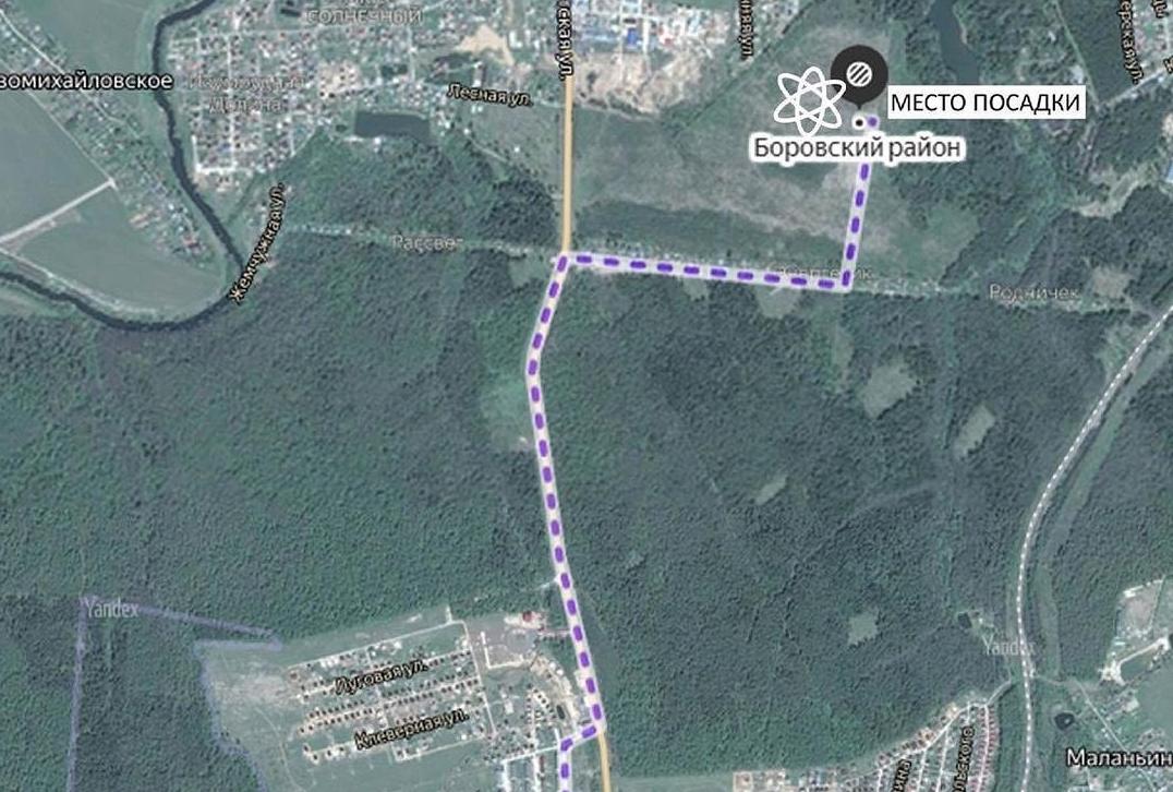 12.05.21 Геоглиф в форме атома появится в лесу вблизи Обнинска